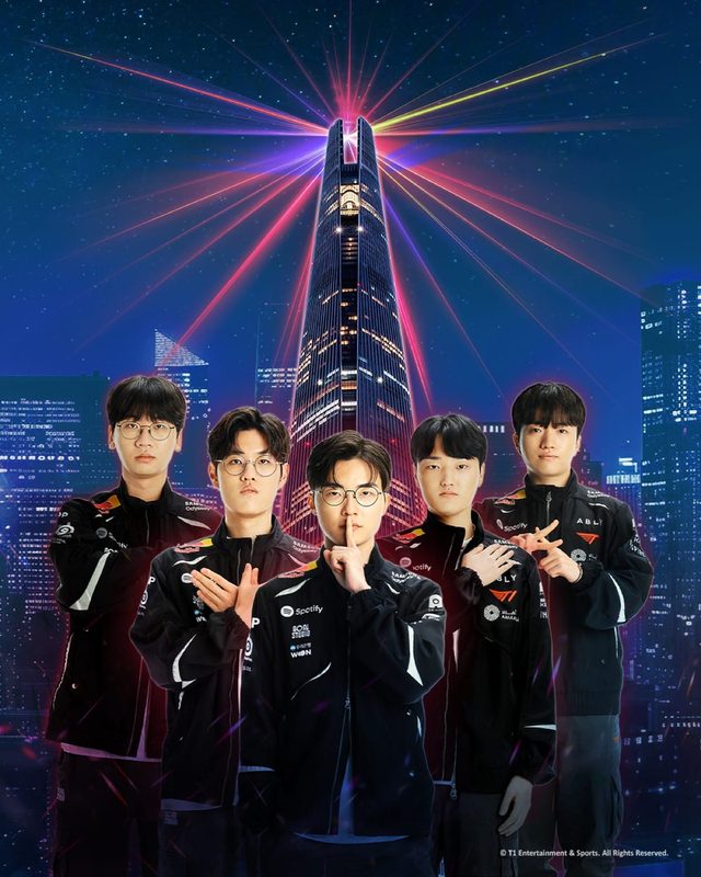 T1 IN THE SKY 팝업 @ 롯데월드타워 서울스카이
